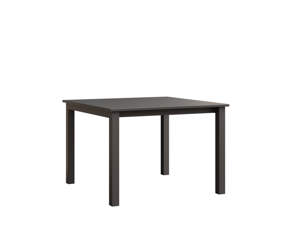 Berlin Gardens Berkley Expandable Table 42"x42" in Granite Speckle, Hammered Stainless top