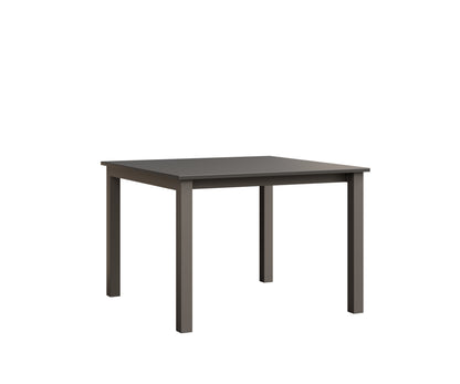 Berlin Gardens Berkley Expandable Table 42"x42" in Graphite, Hammered Stainless top