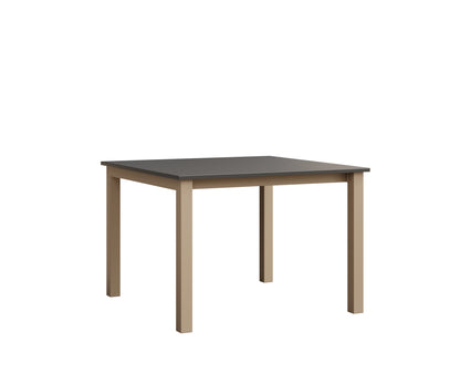 Berlin Gardens Berkley Expandable Table 42"x42" in Sahara Speckle, Hammered Stainless top