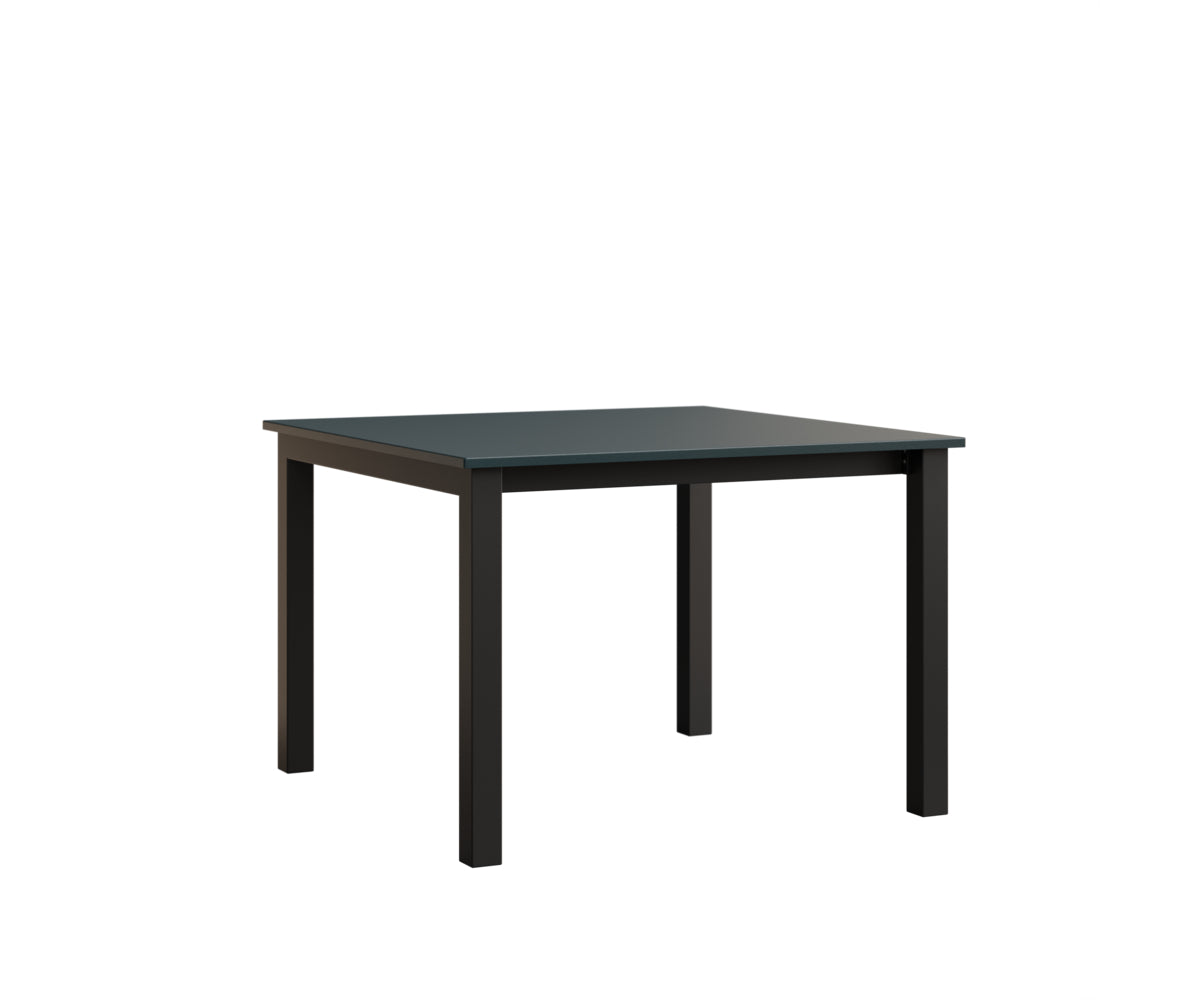 Berlin Gardens Berkley Expandable Table 42"x42" in Black, MGP Berry top