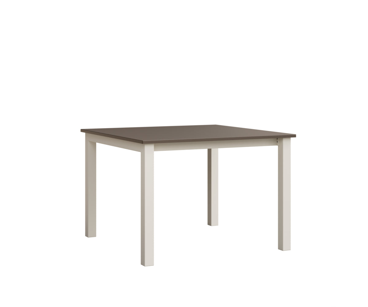 Berlin Gardens Berkley Expandable Table 42"x42" in White, MGP Clay top