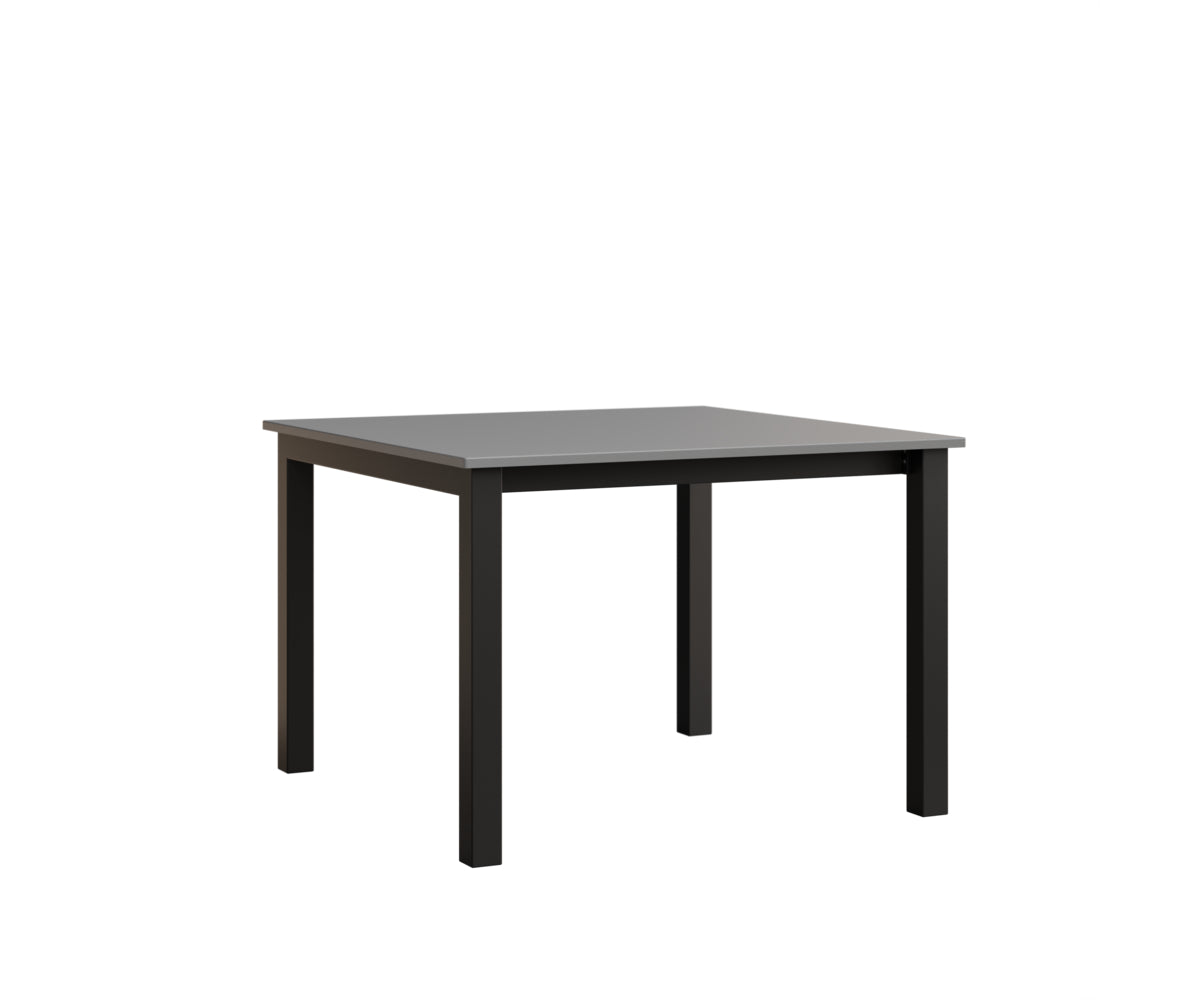 Berlin Gardens Berkley Expandable Table 42"x42" in Black, MGP Fog top