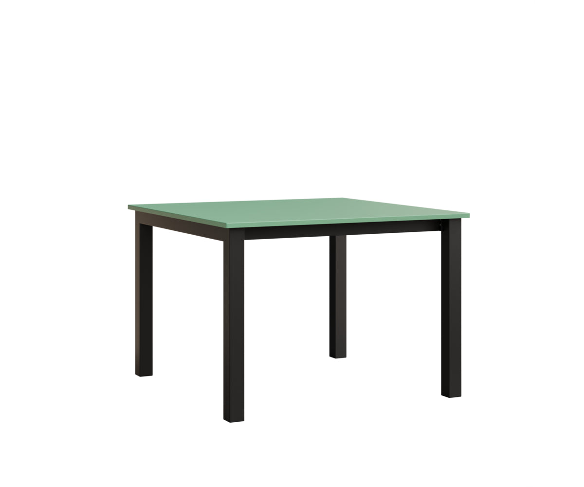 Berlin Gardens Berkley Expandable Table 42"x42" in Black, MGP Mint top