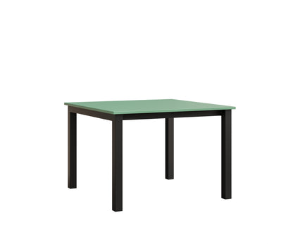 Berlin Gardens Berkley Expandable Table 42"x42" in Black, MGP Mint top