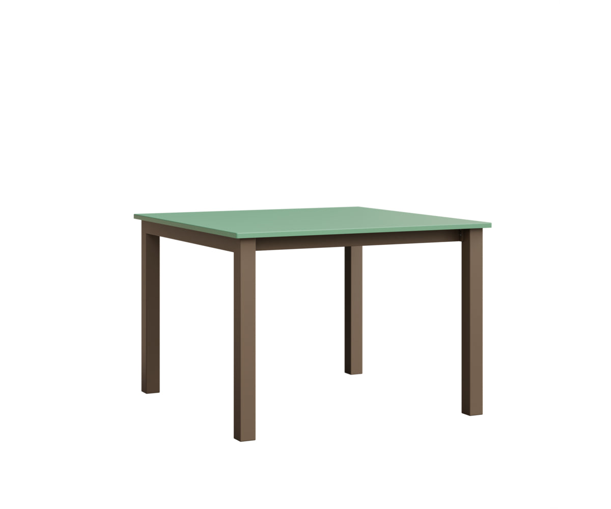 Berlin Gardens Berkley Expandable Table 42"x42" in Clay, MGP Mint top
