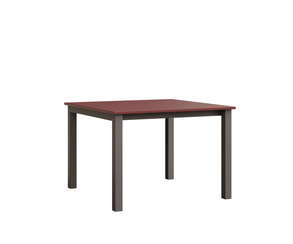 Berlin Gardens Berkley Expandable Table 42"x42" in Graphite, MGP Red top