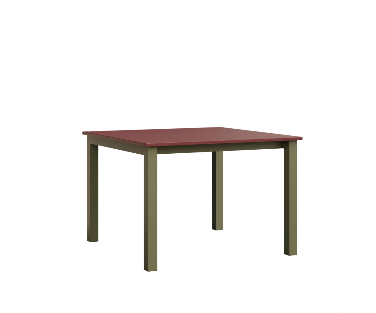 Berlin Gardens Berkley Expandable Table 42"x42" in Green Sage, MGP Red top