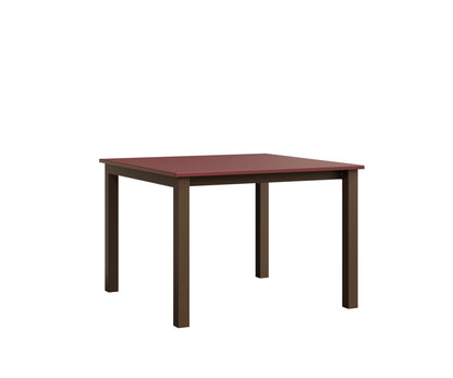Berlin Gardens Berkley Expandable Table 42"x42" in Mesquite Wood Vein, MGP Red top