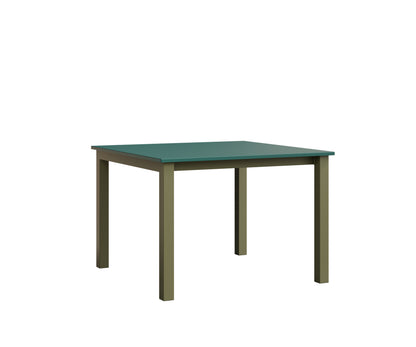 Berlin Gardens Berkley Expandable Table 42"x42" in Green Sage, MGP Teal top