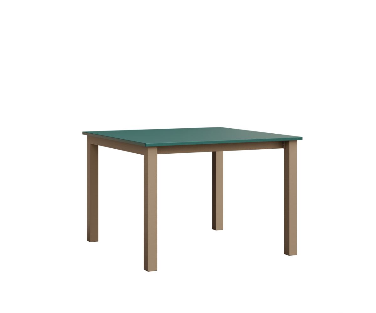 Berlin Gardens Berkley Expandable Table 42"x42" in Oak Wood Vein, MGP Teal top