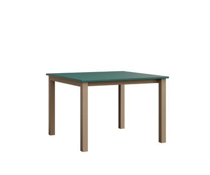 Berlin Gardens Berkley Expandable Table 42"x42" in Oak Wood Vein, MGP Teal top