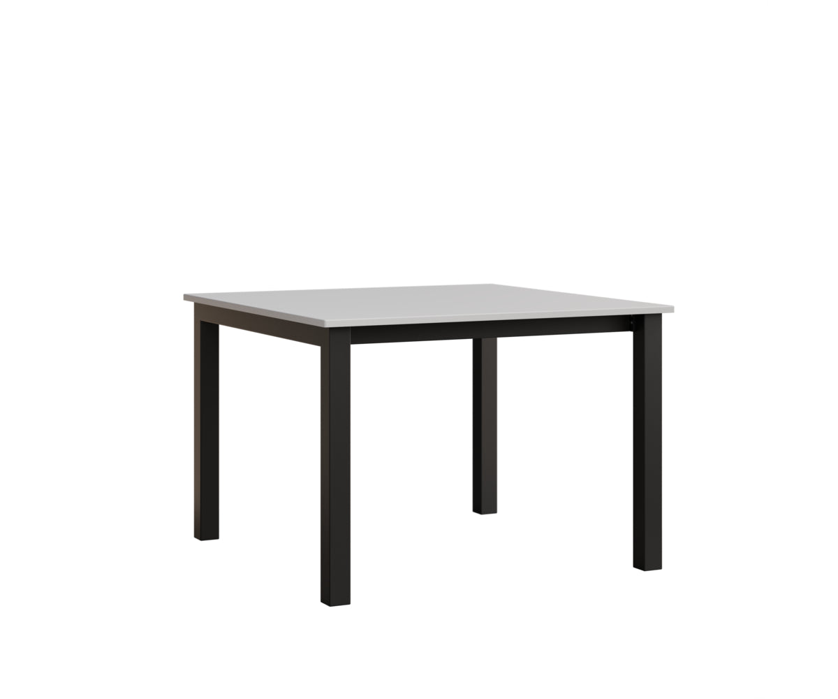 Berlin Gardens Berkley Expandable Table 42"x42" in Black, MGP White top