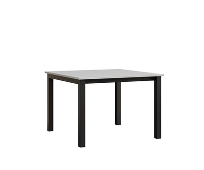 Berlin Gardens Berkley Expandable Table 42"x42" in Black, MGP White top