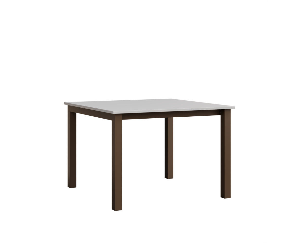 Berlin Gardens Berkley Expandable Table 42"x42" in Mesquite Wood Vein, MGP White top