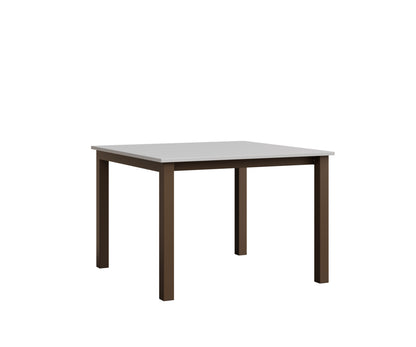 Berlin Gardens Berkley Expandable Table 42"x42" in Mesquite Wood Vein, MGP White top