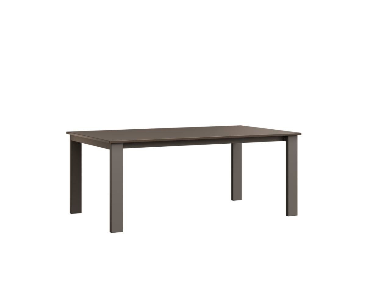 Berlin Gardens Berkley Expandable Table 42"x72" in Graphite, Hammered Bronze top