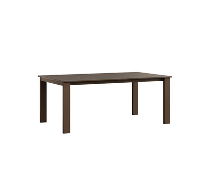 Berlin Gardens Berkley Expandable Table 42"x72" in Mesquite Wood Vein, Hammered Bronze top
