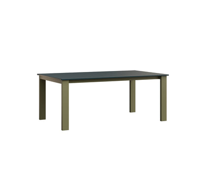Berlin Gardens Berkley Expandable Table 42"x72" in Green Sage, MGP Berry top