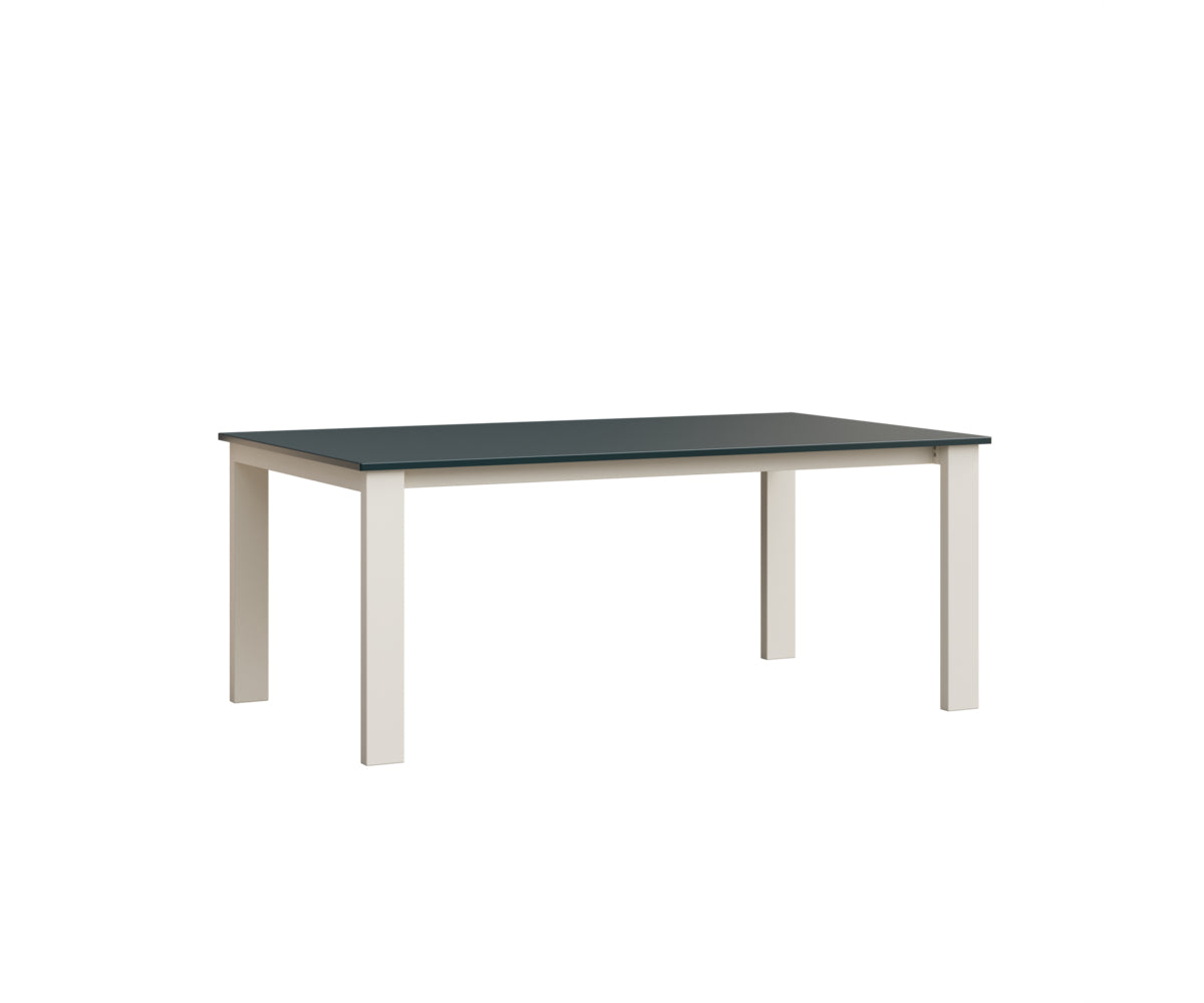 Berlin Gardens Berkley Expandable Table 42"x72" in White, MGP Berry top