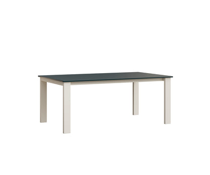 Berlin Gardens Berkley Expandable Table 42"x72" in White, MGP Berry top