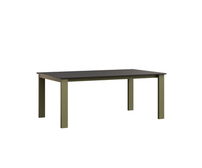Berlin Gardens Berkley Expandable Table 42"x72" in Green Sage, MGP Black top