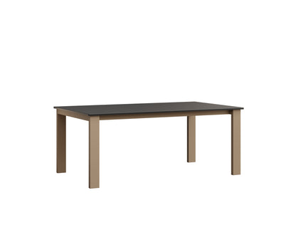 Berlin Gardens Berkley Expandable Table 42"x72" in Oak Wood Vein, MGP Black top