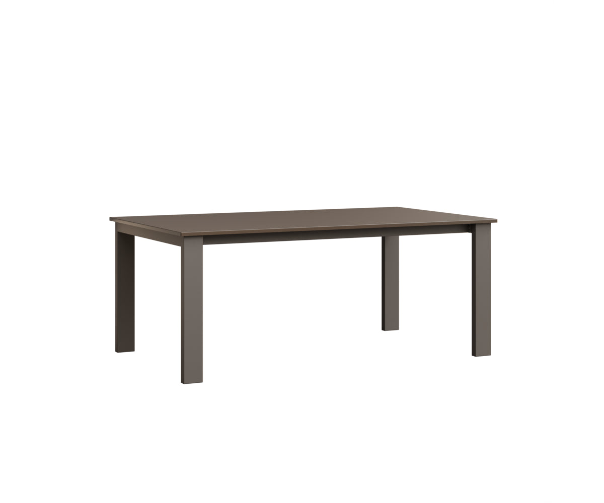 Berlin Gardens Berkley Expandable Table 42"x72" in Graphite, MGP Clay top