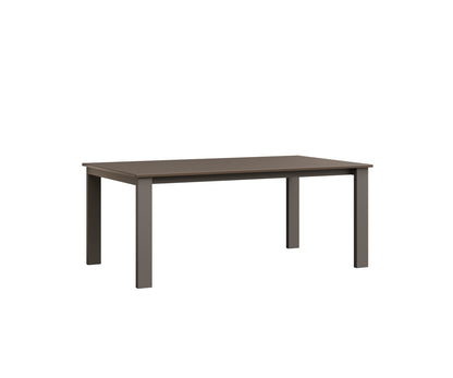 Berlin Gardens Berkley Expandable Table 42"x72" in Graphite, MGP Clay top