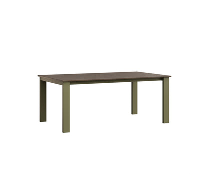 Berlin Gardens Berkley Expandable Table 42"x72" in Green Sage, MGP Clay top