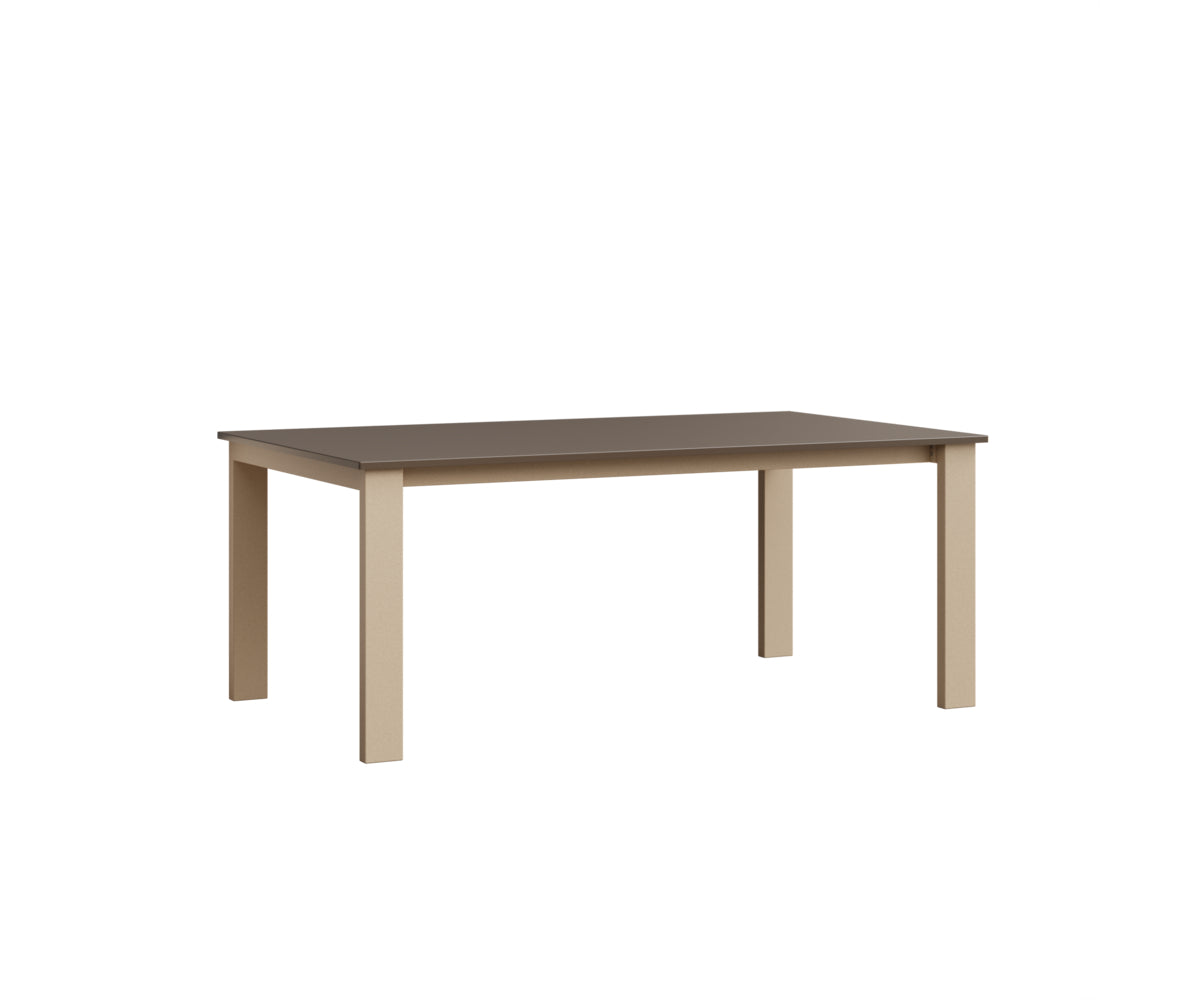 Berlin Gardens Berkley Expandable Table 42"x72" in Luna Multi, MGP Clay top