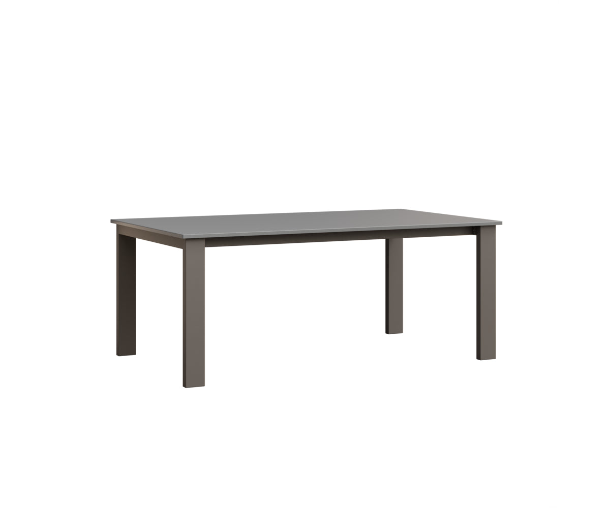 Berlin Gardens Berkley Expandable Table 42"x72" in Graphite, MGP Fog top