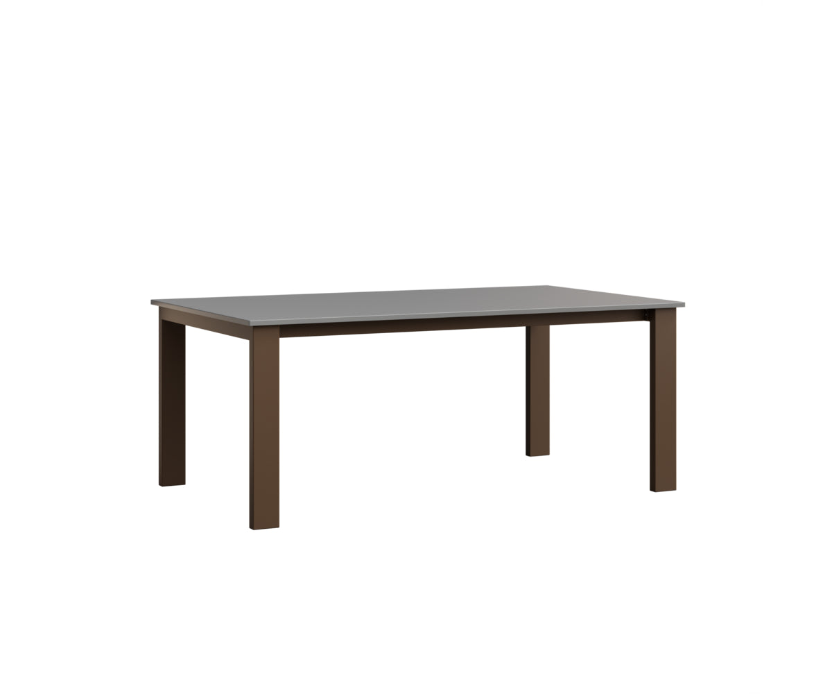 Berlin Gardens Berkley Expandable Table 42"x72" in Mesquite Wood Vein, MGP Fog top
