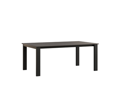 Berlin Gardens Berkley Expandable Table 42"x72" in Black, MGP Graphite top