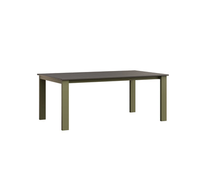 Berlin Gardens Berkley Expandable Table 42"x72" in Green Sage, MGP Graphite top