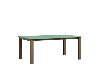 Berlin Gardens Berkley Expandable Table 42"x72" in Clay, MGP Mint top