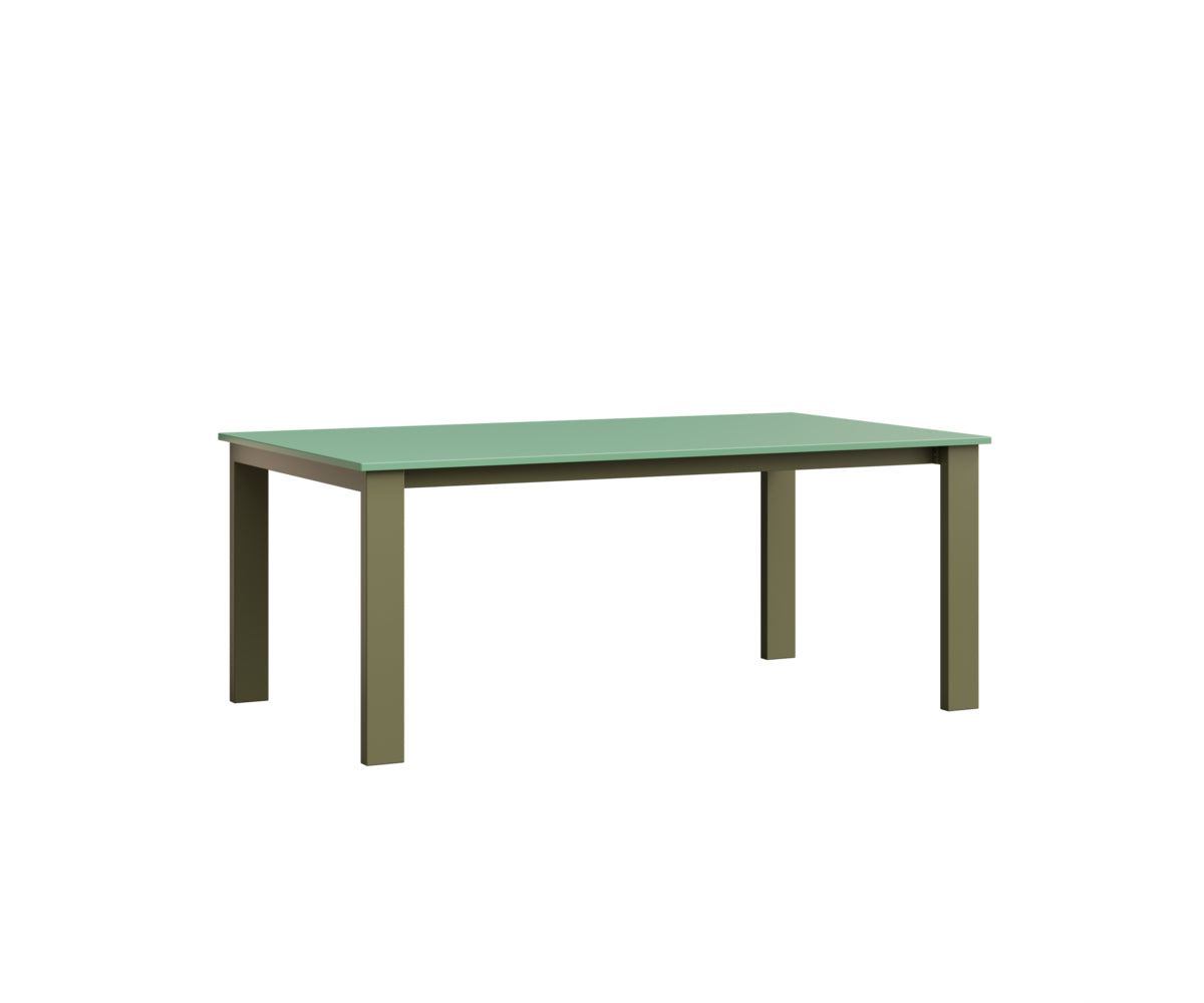 Berlin Gardens Berkley Expandable Table 42"x72" in Green Sage, MGP Mint top