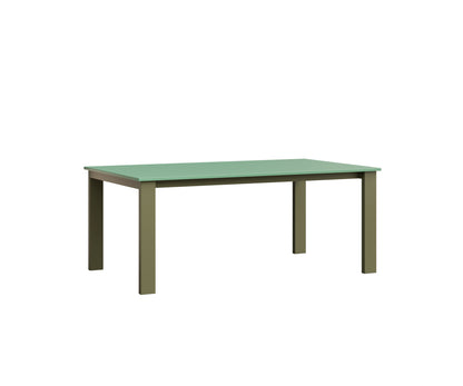 Berlin Gardens Berkley Expandable Table 42"x72" in Green Sage, MGP Mint top