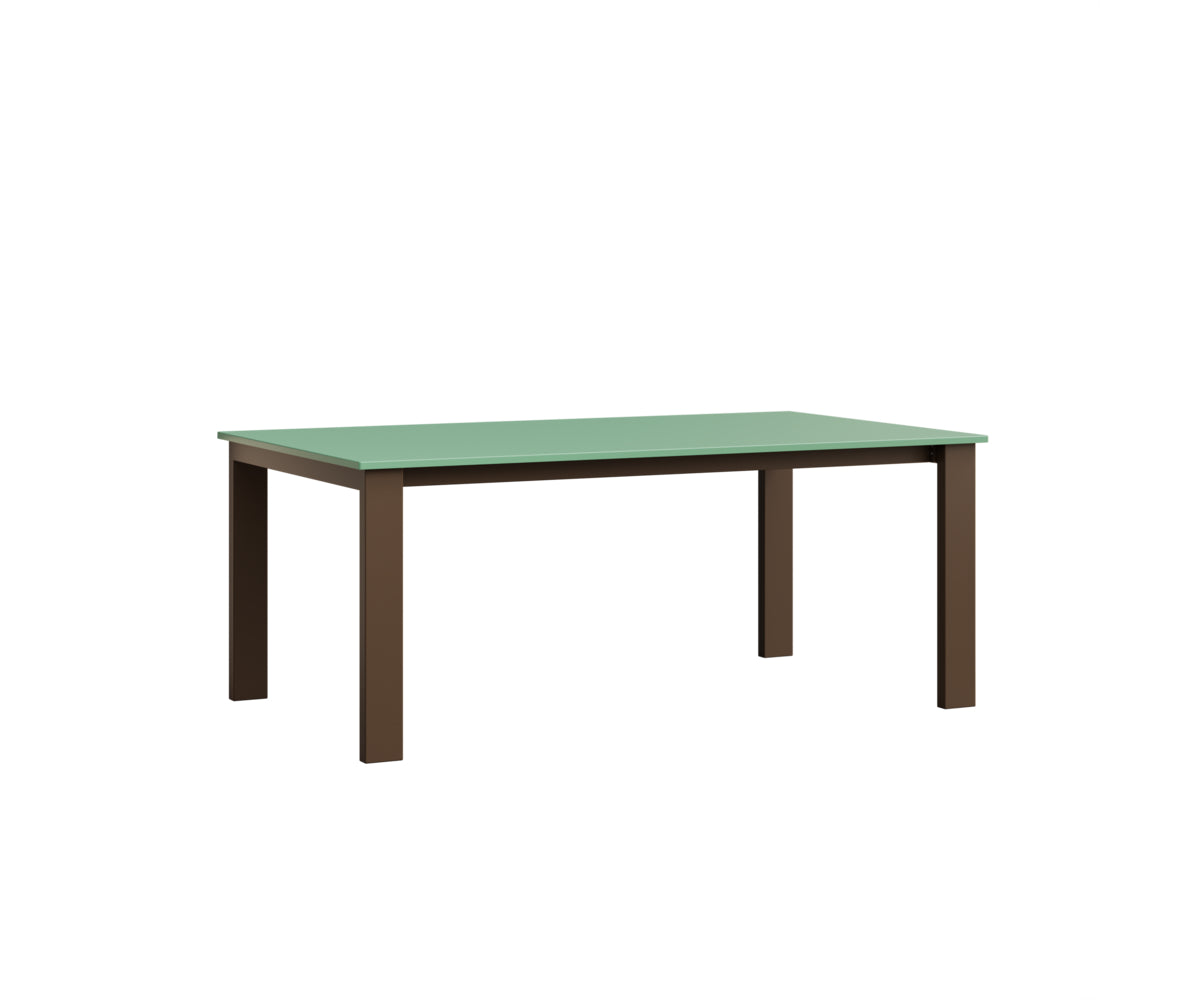 Berlin Gardens Berkley Expandable Table 42"x72" in Mesquite Wood Vein, MGP Mint top