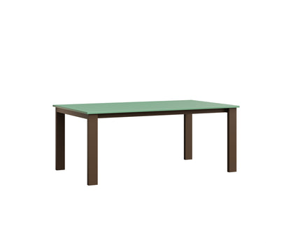 Berlin Gardens Berkley Expandable Table 42"x72" in Mesquite Wood Vein, MGP Mint top