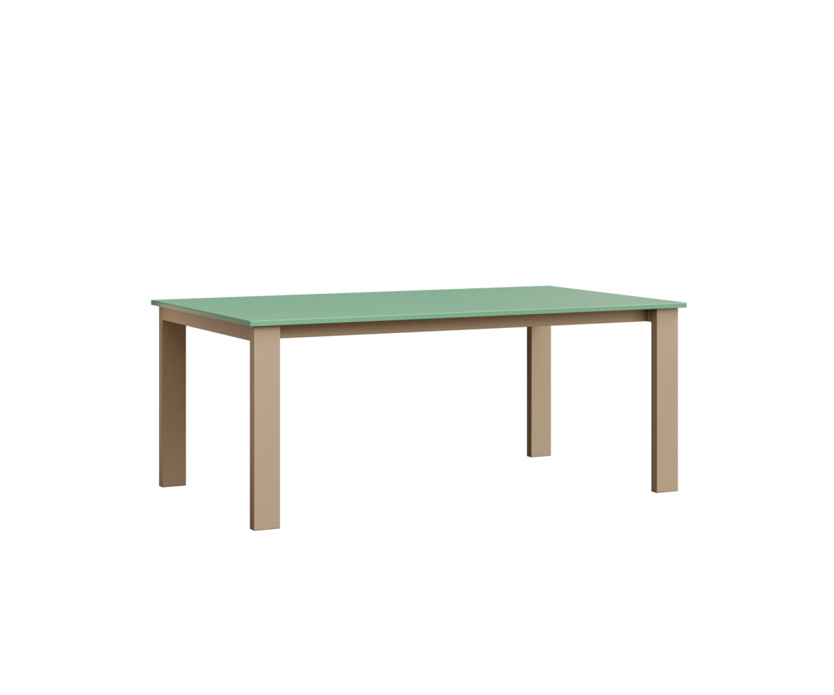 Berlin Gardens Berkley Expandable Table 42"x72" in Sahara Speckle, MGP Mint top