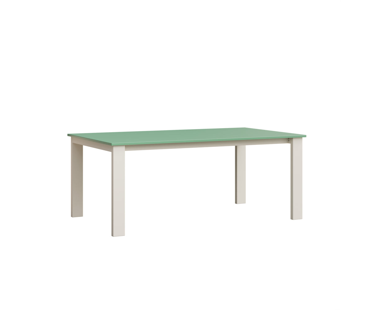 Berlin Gardens Berkley Expandable Table 42"x72" in White, MGP Mint top
