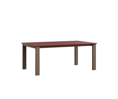 Berlin Gardens Berkley Expandable Table 42"x72" in Clay, MGP Red top