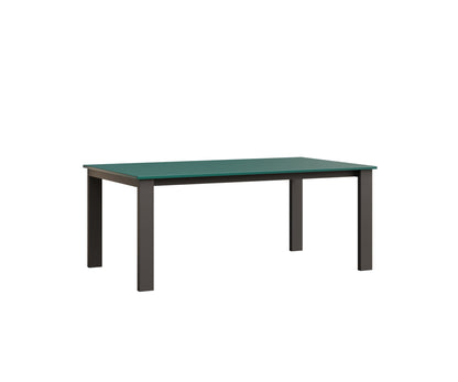 Berlin Gardens Berkley Expandable Table 42"x72" in Granite Speckle, MGP Teal top