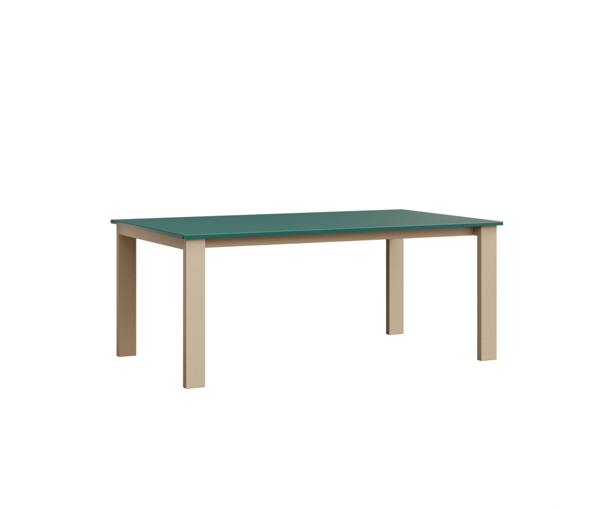 Berlin Gardens Berkley Expandable Table 42"x72" in Luna Multi, MGP Teal top