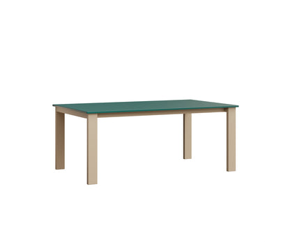 Berlin Gardens Berkley Expandable Table 42"x72" in Luna Multi, MGP Teal top