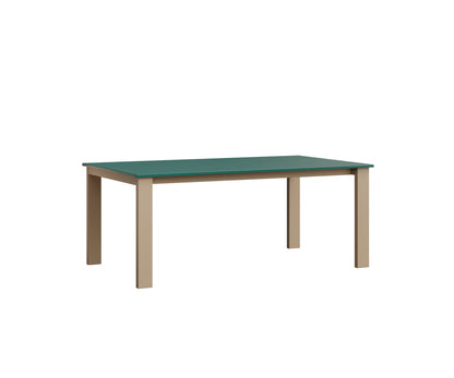 Berlin Gardens Berkley Expandable Table 42"x72" in Sahara Speckle, MGP Teal top