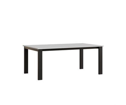 Berlin Gardens Berkley Expandable Table 42"x72" in Black, MGP White top