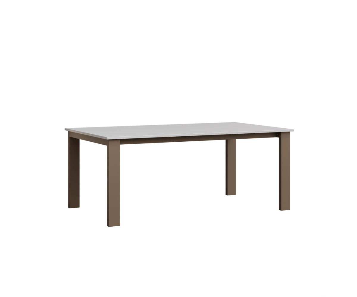 Berlin Gardens Berkley Expandable Table 42"x72" in Clay, MGP White top