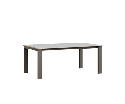 Berlin Gardens Berkley Expandable Table 42"x72" in Graphite, MGP White top