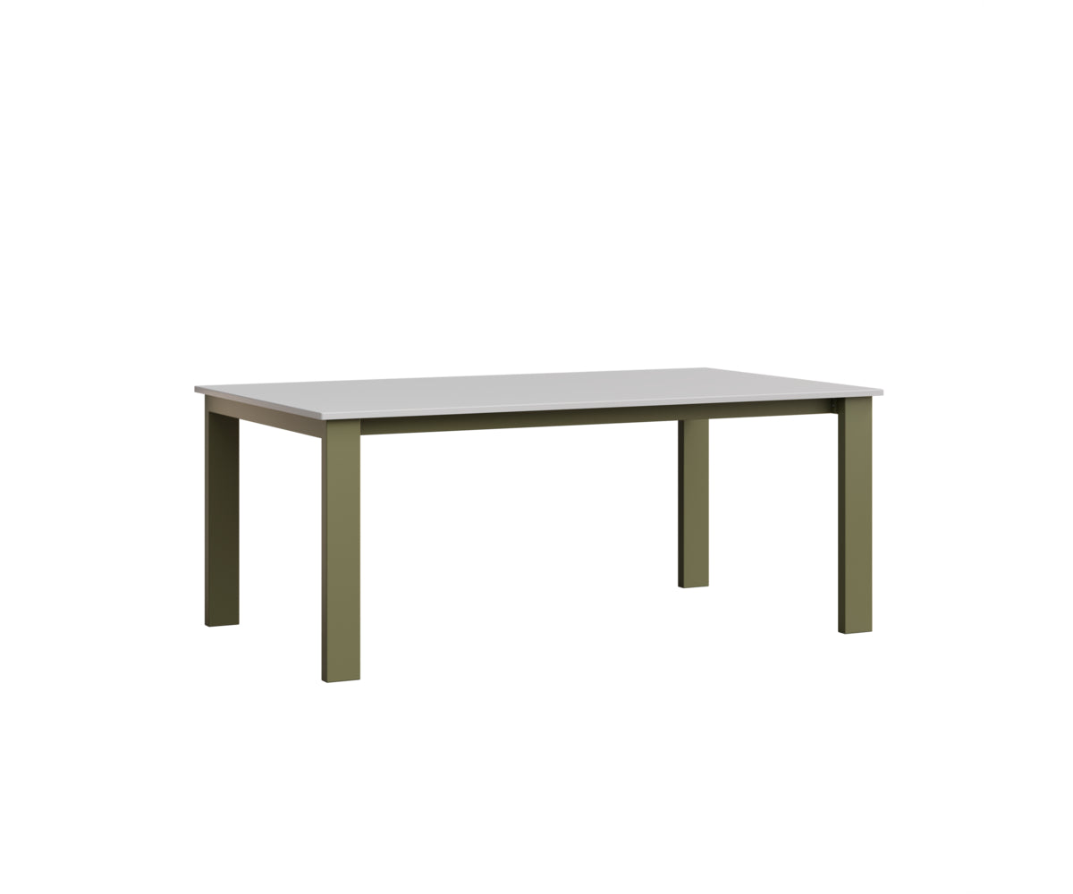 Berlin Gardens Berkley Expandable Table 42"x72" in Green Sage, MGP White top